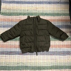 Circo size 18 months. Army green puffer, zip closure.